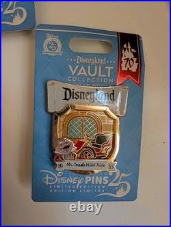 Disneyland 70th Anniversary Opening Day Attraction LE Vault Collection 5 Pin Set