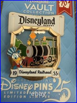 Disneyland 70th Anniversary Opening Day Attraction LE Vault Collection Pin Set