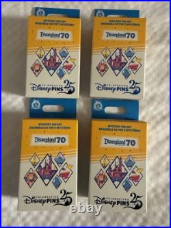 Disneyland 70th Anniversary Pin Box Sealed Brand New (4 Boxes)