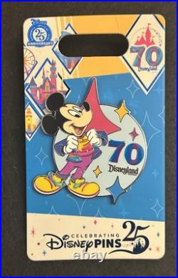 Disneyland 70th Anniversary Pin Set WithMickey And Friends Jumbo LE 1000 Disneyland 70th Anniversary Pin Set WithMickey And Friends Jumbo LE 1000