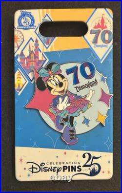 Disneyland 70th Anniversary Pin Set WithMickey And Friends Jumbo LE 1000 Disneyland 70th Anniversary Pin Set WithMickey And Friends Jumbo LE 1000