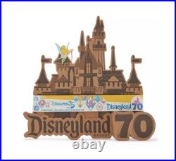 Disneyland 70th Anniversary Pin Trader Cork Board With Tinker Bell Pin 2025 NEW Disneyland 70th Anniversary Pin Trader Cork Board With Tinker Bell Pin 2025 NEW