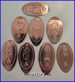 Disneyland 70th Anniversary Pressed Penny Collection of 93 Pennies & Album Disneyland 70th Anniversary Pressed Penny Collection of 93 Pennies & Album