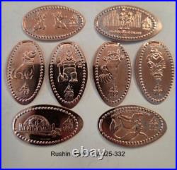 Disneyland 70th Anniversary Pressed Penny Collection of 93 Pennies & Album Disneyland 70th Anniversary Pressed Penny Collection of 93 Pennies & Album