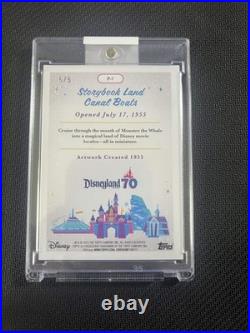 Disneyland 70th Anniversary Storybook Land Canal Boats Red Foil 5/5