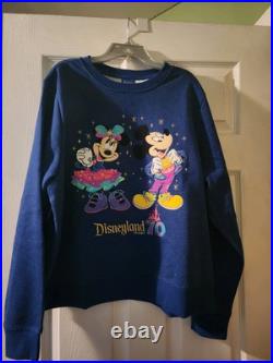 Disneyland 70th Anniversary Sweatshirt L NWT Mickey and Minnie Disney Parks Blue Disneyland 70th Anniversary Sweatshirt L NWT Mickey and Minnie Disney Parks Blue