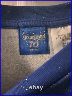 Disneyland 70th Anniversary Sweatshirt L NWT Mickey and Minnie Disney Parks Blue Disneyland 70th Anniversary Sweatshirt L NWT Mickey and Minnie Disney Parks Blue