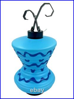 Disneyland 70th Anniversary Tabletop Lantern Lamp Vault Collection 1 Blue Lamp