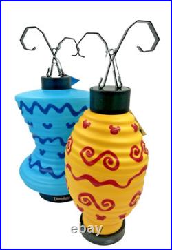 Disneyland 70th Anniversary Tabletop Lantern Lamp Vault Collection 1 Blue Lamp