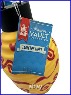 Disneyland 70th Anniversary Tabletop Lantern Lamp Vault Collection 1 Yellow Lamp