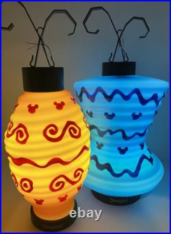 Disneyland 70th Anniversary Tabletop Lantern Lamp Vault Collection 1 Yellow Lamp