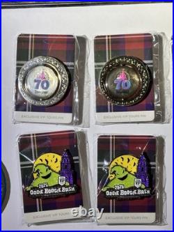 Disneyland 70th Anniversary VIP Tour Exclusive Pin Sealed Set Oogie Boogie Bash