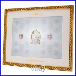 Disneyland 70th Anniversary Vault Collection Pin Display Frame & 3 Pins LE 3000