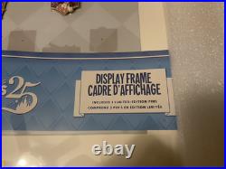 Disneyland 70th Anniversary Vault Collection Pin Display Frame & 3 Pins LE 3000