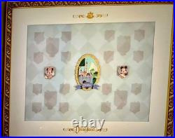 Disneyland 70th Anniversary Vault Collection Pin Frame Set LE Disney Parks 3 Pin