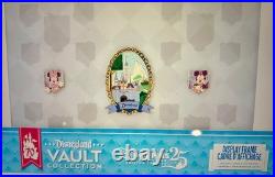 Disneyland 70th Anniversary Vault Collection Pin Frame Set LE Disney Parks 3 Pin