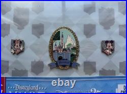 Disneyland 70th Anniversary Vault Collection Pin Frame With 3 Pins Disneyland 70th Anniversary Vault Collection Pin Frame With 3 Pins