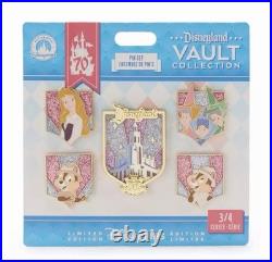 Disneyland 70th Anniversary Vault Collection Pin Set 3 Limited Edition (NEW)