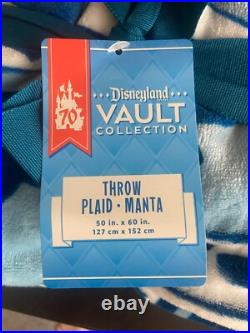 Disneyland 70th Anniversary Vault Collection Throw Blanket MAIN ST & Attractions Disneyland 70th Anniversary Vault Collection Throw Blanket MAIN ST & Attractions