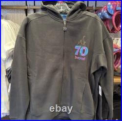 Disneyland 70th Anniversary Women's Zip-Up Hoodie XL Limited Edition