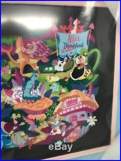 Disneyland Alice in Wonderland 60th Anniversary LE 100 Framed 5 Pin Set DLR