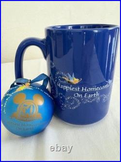 Disneyland Anaheim 50th Anniversary Ceramic Mug & Ornament Set Collectible