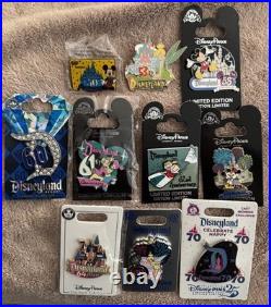 Disneyland Anniversary Birthday Trading Pin Set Of 10 Pins 50th-70th Anniversary Disneyland Anniversary Birthday Trading Pin Set Of 10 Pins 50th-70th Anniversary