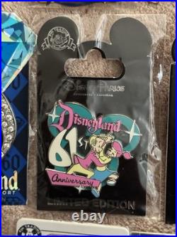 Disneyland Anniversary Birthday Trading Pin Set Of 10 Pins 50th-70th Anniversary Disneyland Anniversary Birthday Trading Pin Set Of 10 Pins 50th-70th Anniversary