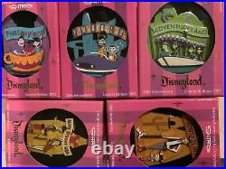 Disneyland Anniversary SHAG Tomorrowland fantasyland Adventureland LE 5 Pin Set