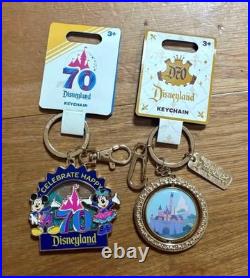 Disneyland California 70th Anniversary Keychain Set