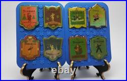 Disneyland Cast Member 35th Anniversary Pin Set of 8 2 Badge Pins