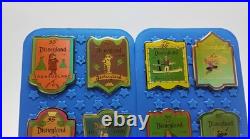 Disneyland Cast Member 35th Anniversary Pin Set of 8 2 Badge Pins