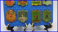 Disneyland Cast Member 35th Anniversary Pin Set of 8 2 Badge Pins