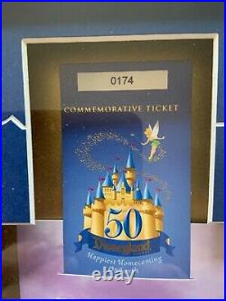 Disneyland Cast Member Excl 50th Anniversary framed commemorative Passport #174