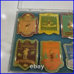 Disneyland Cast Member Exclusive 8 Pin Set 35th Anniversary HTF In Original Case