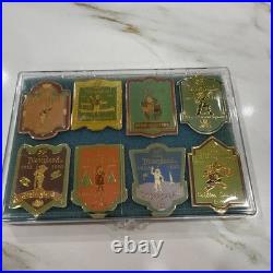 Disneyland Cast Member Exclusive 8 Pin Set 35th Anniversary HTF In Original Case