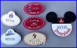 Disneyland Cast Member Nametag Name Tag 35th 40th Anniversary VIP Guest Kevin
