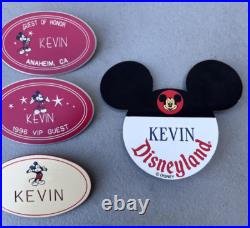 Disneyland Cast Member Nametag Name Tag 35th 40th Anniversary VIP Guest Kevin