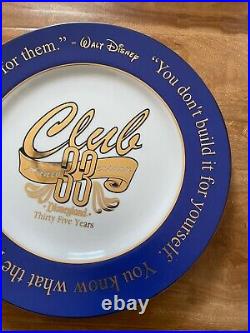 Disneyland Club 33 35th Anniversary Decorative Plate #31/333