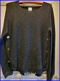 Disneyland Club 33 50th Anniversary Black Jumper With Gold Glitter