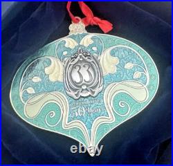Disneyland Club 33 50th Anniversary Christmas Ornament Exclusive Member Gift Box