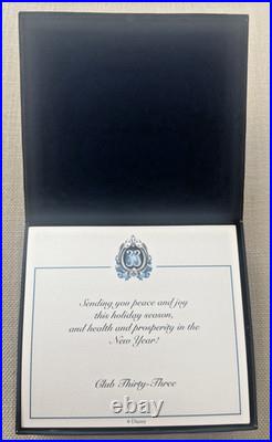 Disneyland Club 33 50th Anniversary Christmas Ornament Exclusive Member Gift Box