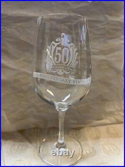 Disneyland Club 33 50th Anniversary Vintage Full Stem Wine Glass New