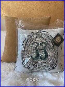 Disneyland Club 33 55th Anniversary Emerald Throw Pillow with gift bag
