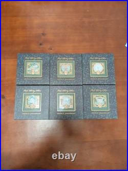 Disneyland Club 33 55th Emerald Anniversary LE 1000 Pin Lot of 6 with Boxes