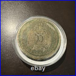 Disneyland Club 33 Emerald 55th Anniversary Challenge Coin NIB E