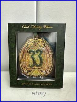 Disneyland Club 33 Emerald Anniversary Christmas Ornament