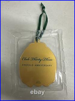 Disneyland Club 33 Emerald Anniversary Christmas Ornament