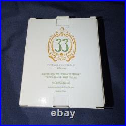 Disneyland Club 33 Emerald Anniversary Members Only Holiday Ornament 2022 Glass
