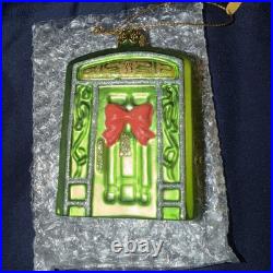Disneyland Club 33 Emerald Anniversary Members Only Holiday Ornament 2022 Glass